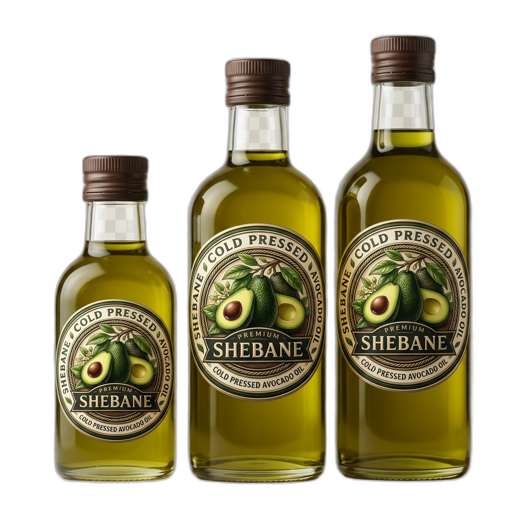 SHEBANE Premium Cold-Pressed Avocado Oil Collection