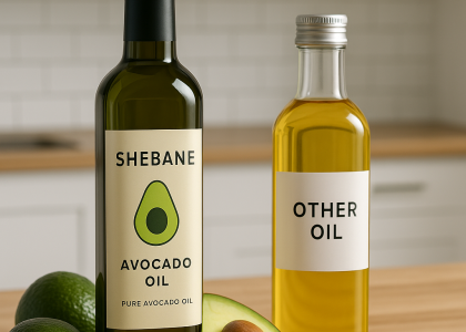 avocado oil vs olive oil, best cooking oil, healthy oil alternative cold-pressed avocado oil, Shebane oil, oil for high heat cooking is avocado oil better than olive oil, healthiest oil for frying and salads, why choose avocado oil over olive oil